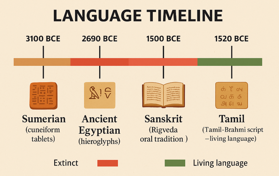  Tamil vs Sanskrit: What’s the Oldest Language in India and the World? | Top 5 Ancient Tongues Explained